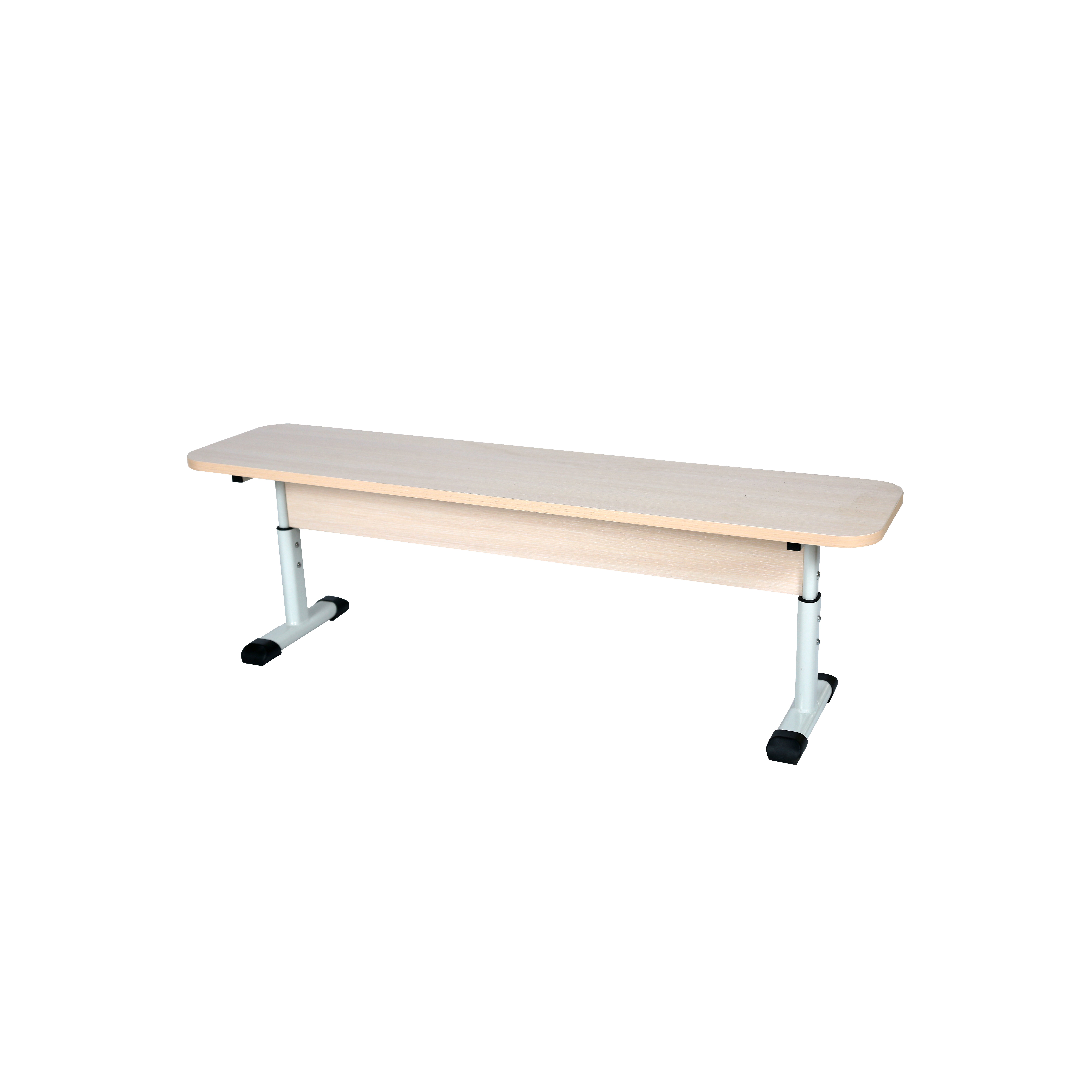 Лава 2-місна без спинки, на плоскоовальній трубі, регулюється на ростові групи №4-6, АЛМАНТ, 1200х300х380-460 мм